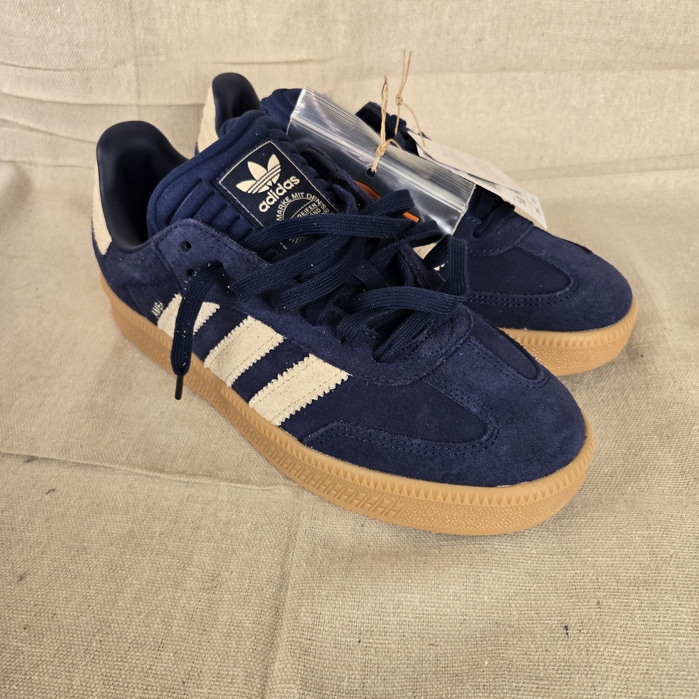 Adidas Samba XLG Navy White Gum Suede Sneakers Men’s Size 10 JQ2885 NEW